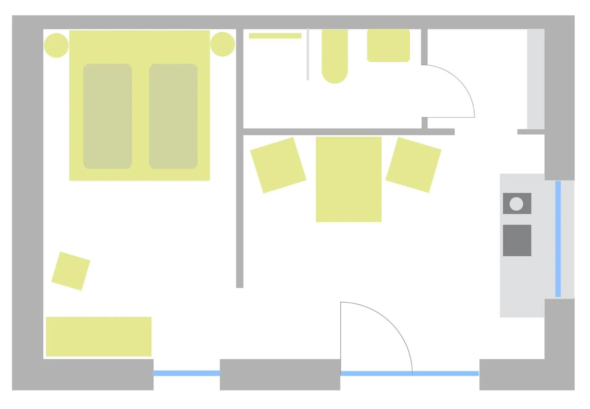 Grundriss der Wohnung